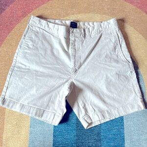 7” inseam JCrew Shorts, light khaki/cream, size 31